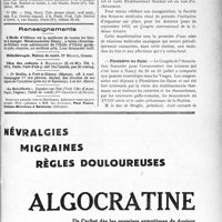 2472 - Page VII-2463 - Demandes et offres / Renseignements / Dernières nouvelles. Congrès médical en 1932 à Vichy / Plombières-les-Bains