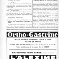 2477 - Page 2468-XII - A travers l’officiel. Concours pour l’admission à des emplois de médecin stagiaire de l’assistance médicale en Indochine / Concours pour l’admission à des emplois de médecin de 2e classe de l’assistance médicale à Madagascar et dépendances / Avis de concours pour un emploi de professeur suppléant à l’école de médecine et de pharmacie de Nantes / Arrêté du Ministre de la Santé publique du 7 juillet 1931 sur les substances vénéneuses