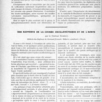 2491 - Page 2482 - Partie scientifique. Travaux Originaux. Clinique Médicale, Clinique médicale des enfants : hôpital des enfans-malades. Trois leçons sur les cardiopathies aiguës de l’enfance. Les syndromes myocarditiques aigus, par Edouard Pichon / Des rapports de la courbe oscillométrique et de l’aorte, par le Docteur Romeüf