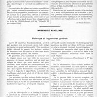 2513 - Page 2504 - Partie professionnelle, Hygiène, Assistance, Mutualité, Intérêts corporatifs, Variétés. Travaux Originaux. L’Actualité Professionnelle. Accidents du travail. Durillon forcé et phlegmon de la main [Dr Paul Boudin] / Mutualité familiale. Historique et organisation générale [H. Mignon]
