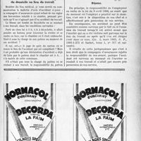 2532 - Page LXIII-2523 - Correspondance. Questions diverses. Frais de prothèse en matière d’accidents du travail / Accident au cours du trajet du domicile au lieu du travail