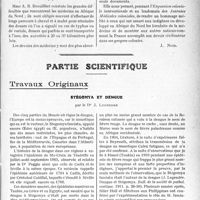 2550 - Page 2541 - Propos du jour. Ce que la France a réalisé au point de vue sanitaire dans l’Afrique du Nord [J. Noir] / Partie scientifique. Travaux Originaux. Stégomya et dengue, par le Dr J. Legendre