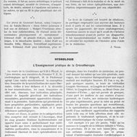 2576 - Page 2567 - Partie professionnelle, Hygiène, Assistance, Mutualité, Intérêts corporatifs, Variétés. Travaux Originaux. Variétés bibliographiques. Grands névropathes. La Fontaine. — Rousseau. — Rétif lie la Bretonne. — Bernardin de Saint-Pierre. — Lamennais. — Auguste Comte. — Alfred de Musset. — Victor Hugo. — Sainte-Beuve. — Les frères de Goncourt [J. Noir] / Hydrologie. L’Enseignement pratique de la Crénothérapie