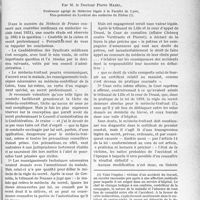 2580 - Page 2571 - Partie professionnelle, Hygiène, Assistance, Mutualité, Intérêts corporatifs, Variétés. Comptes rendus, documents, pièces officielles. Secret médical. Médecin traitant et contrôle des Caisses dans ia loi des Assurances sociales, par M. le Docteur Pierre Mazel