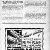 2592 - Page LV-2583 - Correspondance. Questions médico-militaires. Nomination au grade de médecin sous-lieutenant / Pourcentage d’invalidité pour blessures de guerre nécessaire pour l’obtention de la Légion d’honneur / Radiation des cadres pour infirmité