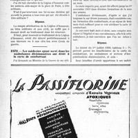 2593 - Page 2584-LVI - Correspondance. Questions médico-militaires. Radiation des cadres pour infirmité / Traitement de la Légion d’honneur / Les médecins ayant servi dans les ambulances divisionnaires ont droit à la carte de combattant