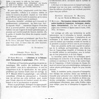2626 - Page 2617 - Partie scientifique. L’Actualité Scientifique. Les Livres. Pour Toi, Si Tu Veux ! par Docteur Raymond Groc, Au Bon Plaisir / L’Ecriture et le Subconscient. Psychanalyse et graphologie, par Dr Pierre Ménard, Librairie Félix Alcan, Paris, VIe / Parvianalyse clinique des urines et des autres liquides de l’organisme, techniques, séméiologies, interprétations, par P. Monnier, Éditions médicales N. Maloine, 1931