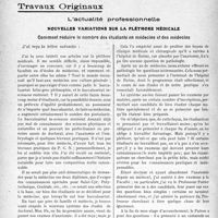 2627 - Page 2618 - Partie professionnelle, Hygiène, Assistance, Mutualité, Intérêts corporatifs, Variétés. Travaux Originaux. L’actualité professionnelle. Nouvelles variations sur la pléthore médicale. Comment réduire le nombre des étudiants en médecine et des médecins [G. Duchesne]