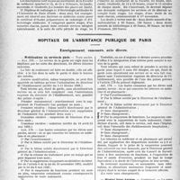 2641 - Page 2632 - Partie professionnelle, Hygiène, Assistance, Mutualité, Intérêts corporatifs, Variétés. Faculté de médecine de Paris. Enseignement et actes de la Faculté / Hôpitaux de l’assistance publique de Paris. Enseignement, concours, avis divers