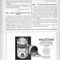 2647 - Page 2638-L - Correspondance. Application du Tarif Fallières. Visite de « contrôle » / Deux consultations dans la même journée / Certificat descriptif ou expertise ?