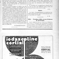 2648 - Page LI-2639 - Correspondance. Application du Tarif Fallières. Certificat descriptif ou expertise ? / Questions fiscales. Les frais d’enregistrement d’un contrat de mariage ne peuvent être déduits du revenu / Taxation d'office eü cas d’absence de déclaration