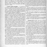 2707 - Page 2698 - Partie professionnelle, Hygiène, Assistance, Mutualité, Intérêts corporatifs, Variétés. Reportage professionnel. Nouvelles et Informations. Faculté de médecine de Strasbourg / L’examen médical prénuptial / Chemins de fer P. L. M
