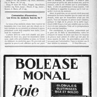 2708 - Page LI-2699 - A travers l’officiel. Service de santé / Contestation d’honoraires. Les livres du médecin font-ils foi ?