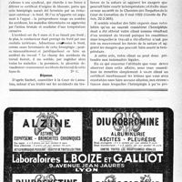 2716 - Page LIX-2707 - Correspondance. Accidents du travail. Hémiplégie et accident du travail