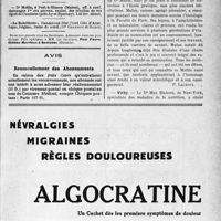 2724 - Page VII-2715 - Renseignements / Dernières nouvelles. Faculté de médecine de Paris / Vichy