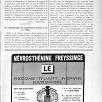 2778 - Page LVII-2769 - A travers l’officiel. Réponses des Ministres aux questions des Parlementaires. Assurance facultative. Délivrance des appareils aux infirmes-nés / Les cures thermales des employés des chemins de fer de l’Etat