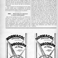 2785 - Page 2776-LXIV - Correspondance. Questions diverses. Responsabilité d’un accident causé par un animal / Déclaration de naissance et secret professionnel