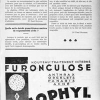 2798 - Page XIII-2789 - A travers l’officiel. Exploitation d'une clinique d’accident du travail. Droit pour le médecin d’avoir plusieurs cabinets / Quelle est la date de prescrition en matière de responsabilité civile ?