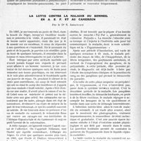 2810 - Page 2801 - Partie scientifique. Travaux Originaux. Clinique médicale des enfants, Hôpital des Enfants-Malades. Pleuro-péricardites purulentes à pneumocoques dans la première enfance, professeur P. Nobécourt / La lutte contre la maladie du sommeil en A. E. F. et au Cameroun, par le Dr S. Abbatucci