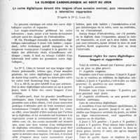 2813 - Page 2804 - Partie scientifique. Travaux Originaux. Clinique médicale des enfants, Hôpital des Enfants-Malades. La lutte contre la maladie du sommeil en A. E. F. et au Cameroun, par le Dr S. Abbatucci / La clinique cardiologique au goût du jour. Le cures digitaliques doivent être longues (d’une semaine environ), puis renouvelées à intervalles rapprochés, d'après le Dr C. Lian. Comment régler les cures digitaliques longues et rapprochées