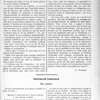 2832 - Page 2823 - Partie professionnelle, Hygiène, Assistance, Mutualité, Intérêts corporatifs, Variétés. Travaux Originaux. Hôpitaux et maisons de santé. Le " médecin en herbe " et le vieux praticien [G. Fischer] / Mutualité familiale. Aux jeunes [A. Gassot]