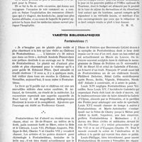 2835 - Page 2826 - Partie professionnelle, Hygiène, Assistance, Mutualité, Intérêts corporatifs, Variétés. Travaux Originaux. Mutualité familiale. Le premier voyage médical international dans les Alpes / Variétés bibliographiques. Fontainebleau [J. Noir]