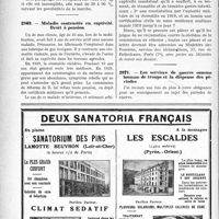 2849 - Page 2840-LX - Correspondance. Questions médico-militaires. Droits d’un militaire atteint d’une maladie en service / Maladie contractée en captivité. Droit à pension / Les services de guerre comme homme de troupe et la dispense des périodes