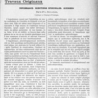 2870 - Page 2861 - Partie scientifique. Travaux Originaux. Impuissance. Injections épidurales. Guérison, par le Dr L. Boulanger
