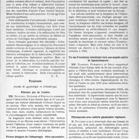 2952 - Page 2943 - Partie scientifique. L'Actualité Scientifique. Les Sociétés Savantes. Paris. Sur un cas de tuberculose subaiguë, (Soc. méd. des hôpitaux, 8-5-1931.) / Toulouse. Société de gynécologie et d'obstétrique. Fibrome pur de l’ovaire / Formes bénignes de l’hémorragie rétro-placentaire / Un cas d’occlusion intestinale chez une malade opérée de ligamentopexie / Fibromyome avec métrite glandulaire végétante / Un cas de syphilis poste-conceptionnelle tardive