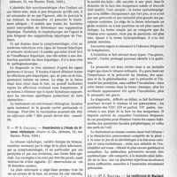 2956 - Page 2947 - Partie scientifique. L'Actualité Scientifique. Les Thèses. Contribution à l’étude du diagnostic et du traitement des abcès du foie d’origine non dysentérique chez l’enfant, par Dr A. Rainsart (Jouve et Cie, éditeurs, Paris, 1930.) / Contribution à l’étude du tétanos céphalique, par Dr A. Colleau (Jouve et Cie, éditeurs, Paris, 1930.) / Le coefficient de Maillard comme élément de pronostic dans les « vomissements graves » de la gestation, par Dr J. Salucki (Imprimerie Bosc frères et Riou, Lyon, 1930)