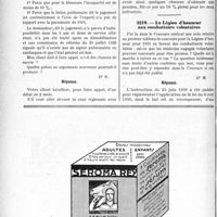 2979 - Page 2970-LIV - Correspondance. Questions médico-militaires. Appel contre le refus d’une pension / La Légion d’honneur aux combattants volontaires