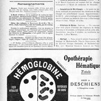 2987 - Page 2978-VI - Demandes et offres / Renseignements / Dernières nouvelles. Monument Paul Lecène / École de médecine de Grenoble / Sanatorium de Ris-Grangis / Hôpitaux de Reims. Internat / Mariage
