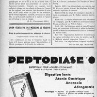 2995 - Page 2986-XIV - A travers l’officiel. Réponses des Ministres aux questions des Parlementaires. Droit aux prestations de I’assurance-maladie / Union fédérative des médecins de réserve. École de perfectionnement des médecins de réserve