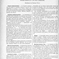 3043 - Page 3034 - Partie professionnelle, Hygiène, Assistance, Mutualité, Intérêts corporatifs, Variétés. Comptes rendus, documents, pièces officielles. Fédération des Syndicats médicaux d’Eure-et-Loir, Assemblée générale du 7 juin 1931 à l'Hôtel-Dieu