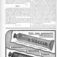 3049 - Page 3040-LXIV - Correspondance. Accidents du travail. Accident survenu au cours d’une rixe / Fixation de la date de la consolidation