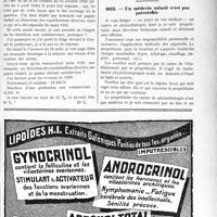 3058 - Page LXXIII-3049 - Correspondance. Fiscalité. Les réclamations doivent être renouvelées tous les ans / Un médecin salarié n’est pas patentable