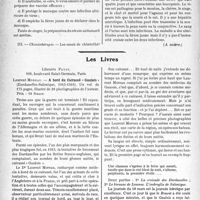 3093 - Page 3084 - Partie scientifique. L’Actualité Scientifique. Les Congrès. Journées médicales coloniales, (22 juillet- 1er août 1931). Stegomyia. Fièvre jaune / Les Livres. A bord du Cuirassé « Gaulois », par Laurent Moreau, Librairie Payot, Paris