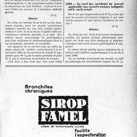 3126 - Page LXV-3117 - Correspondance. Assurances sociales. Compétence de la Commission cantonale / Tarif applicable aux assurés sociaux indigents / Le tarif des accidents du travail applicable aux assurés sociaux indigents est le tarif actuel