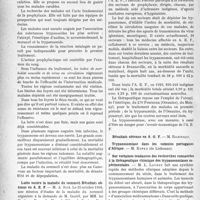 3163 - Page 3154 - Partie scientifique. L’Actualité Scientifique. Les Congrès. Journées médicales coloniales, (Suite). Anophèle. Paludisme / Lutte contre la maladie du sommeil