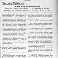 3166 - Page 3157 - Partie professionnelle, Hygiène, Assistance, Mutualité, Intérêts corporatifs, Variétés. Travaux Originaux. L’Actualité Professionnelle. Deux cas récents de misiatrie. — Les diatribes du potard. Les excès du conseiller général. — Le zouave et sa chéchia [G. Duchesne]