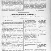 3172 - Page 3163 - Partie professionnelle, Hygiène, Assistance, Mutualité, Intérêts corporatifs, Variétés. Travaux Originaux. L’Actualité Professionnelle. Dispensaire communal payant — Médecine monopolisée / Les étrangers et la loi armbruster