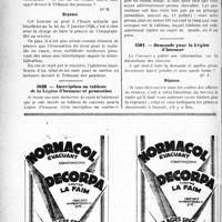 3203 - Page 3194-LXXIV - Correspondance. Questions médico-militaires. Pension. Preuve clé l'imputabilité au service / Inscription au tableau de la Légion d’honneur et promotion / Demande pour la Légion d’honneur