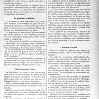 3236 - Page 3227 - Partie professionnelle, Hygiène, Assistance, Mutualité, Intérêts corporatifs, Variétés. Le mouvement syndicaliste de l'année. Amendements proposés pour la loi du 7 août 1851 / La pléthore médicale