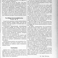 3238 - Page 3229 - Partie professionnelle, Hygiène, Assistance, Mutualité, Intérêts corporatifs, Variétés. Le mouvement syndicaliste de l'année. La politique du pain sain / Un délégué de la Confédération à la S. D. IV