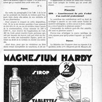 3250 - Page XLI-3241 - Correspondance. Accidents du Travail. Violation du libre choix / Fiscalité. Amortissement du prix d’achat d’un matériel professionnel