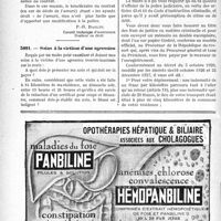 3253 - Page 3244-XLIV - Correspondance. Questions diverses. Assurance sur la vie, Changement de bénéficiaire / Sains à la victime d’une agression