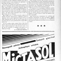 3266 - Page XIII-3257 - A travers l’officiel. Petite question d’usage professionnel. Comment signe une femme-médecin mariée ? / Communiqué de la Fédération des Syndicats médicaux de la Seine