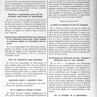 3290 - Page 3281 - Partie scientifique. L’Actualité Scientifique. Les Sociétés Savantes. Paris. Société des chirurgiens de Paris. Séance du 5 juin 1931 / Séance du 19 juin 1931