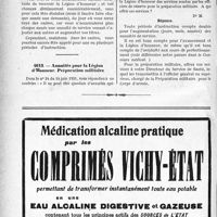 3327 - Page 3318-LXX - Correspondance. Questions médico-militaires. Maintien dans les cadres. Légion d’Honneur / Annuités pour la Légion d’Honneur. Préparation militaire