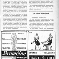 3338 - Page XIII-3329 - A travers l’officiel. Les blessés du poumon et la climatothérapie / Le Bruit et les Bruiteurs